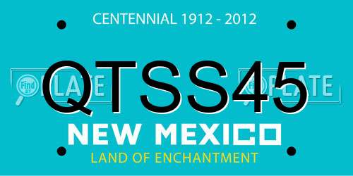 QTSS45 New Mexico License Plate