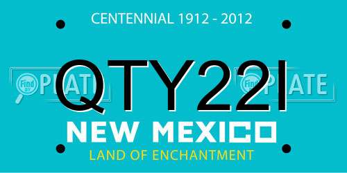 QTY22I New Mexico License Plate