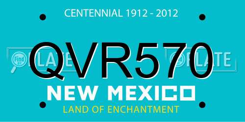 QVR570 New Mexico License Plate