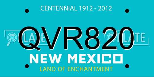 QVR820 New Mexico License Plate