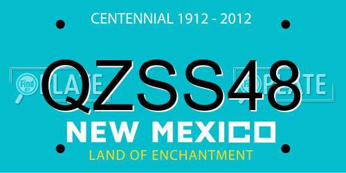 QZSS48 New Mexico License Plate
