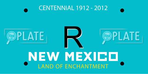 R New Mexico License Plate
