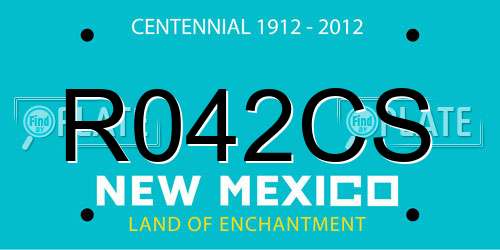 R042CS New Mexico License Plate