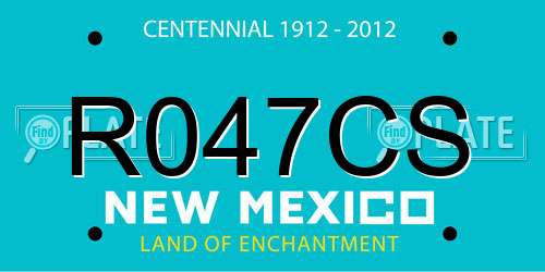 R047CS New Mexico License Plate