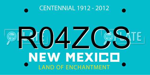 R04ZCS New Mexico License Plate
