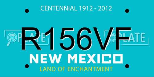 R156VF New Mexico License Plate