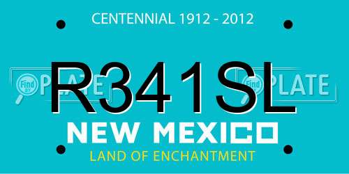 R341SL New Mexico License Plate