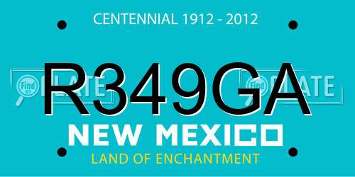 R349GA New Mexico License Plate
