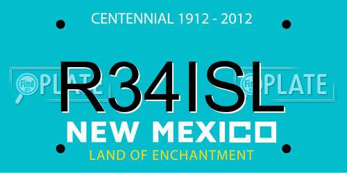 R34ISL New Mexico License Plate