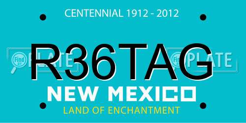 R36TAG New Mexico License Plate