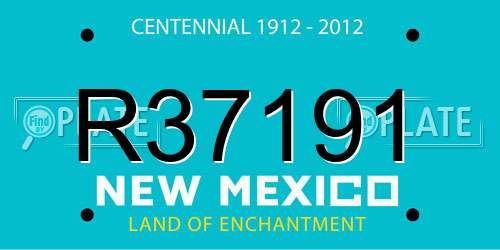 R37191 New Mexico License Plate