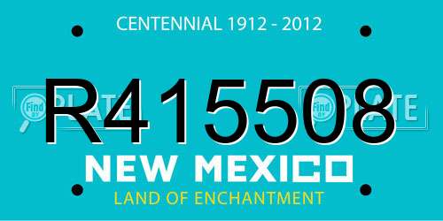 R415508 New Mexico License Plate
