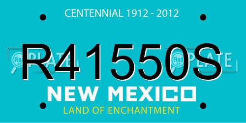 R41550S New Mexico License Plate