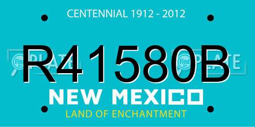 R41580B New Mexico License Plate