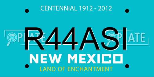 R44ASI New Mexico License Plate