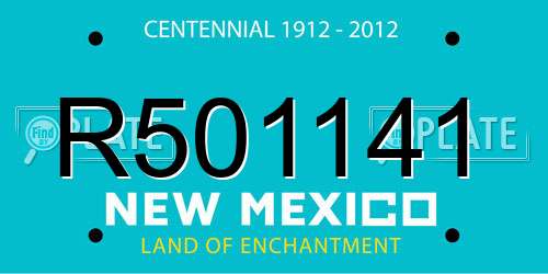 R501141 New Mexico License Plate