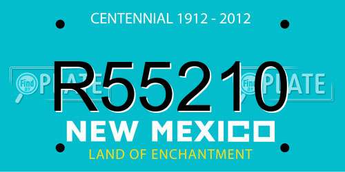 R55210 New Mexico License Plate