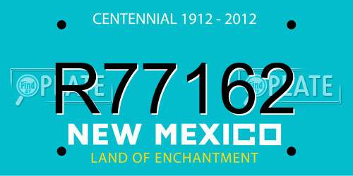 R77162 New Mexico License Plate