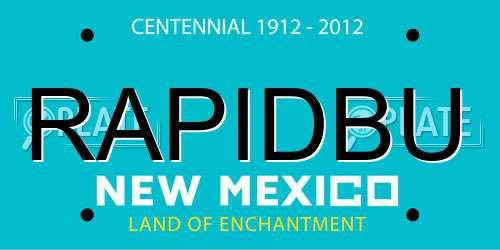 RAPIDBU New Mexico License Plate
