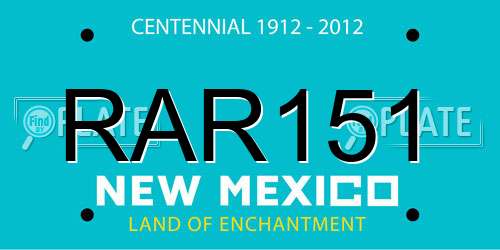 RAR151 New Mexico License Plate