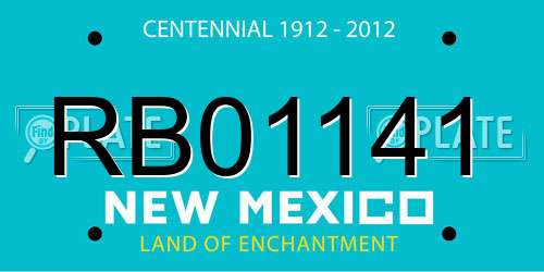 RB01141 New Mexico License Plate