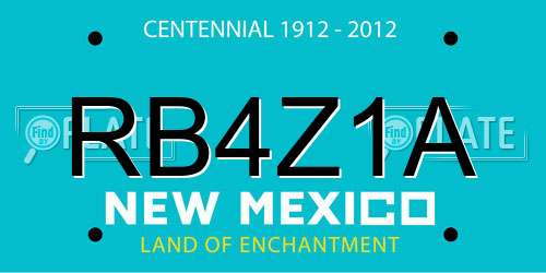 RB4Z1A New Mexico License Plate