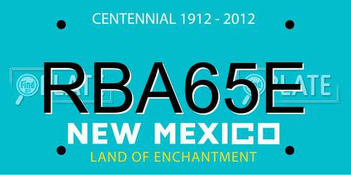 RBA65E New Mexico License Plate