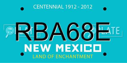 RBA68E New Mexico License Plate
