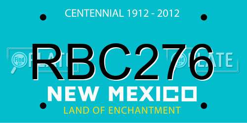 RBC276 New Mexico License Plate