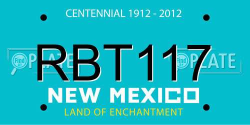 RBT117 New Mexico License Plate