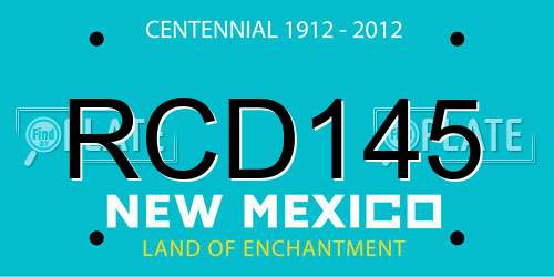 RCD145 New Mexico License Plate