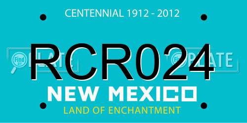 RCR024 New Mexico License Plate
