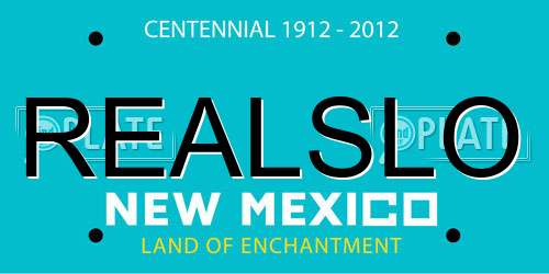 REALSLO New Mexico License Plate