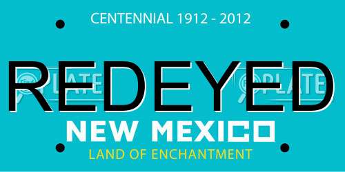 REDEYED New Mexico License Plate