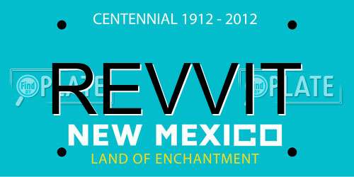 REVVIT New Mexico License Plate