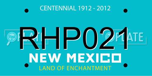 RHP021 New Mexico License Plate