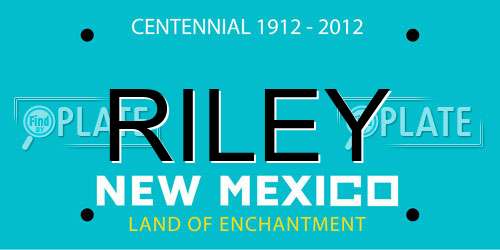 RILEY New Mexico License Plate