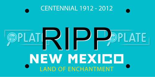 RIPP New Mexico License Plate