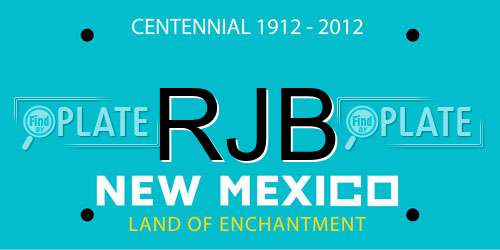 RJB New Mexico License Plate