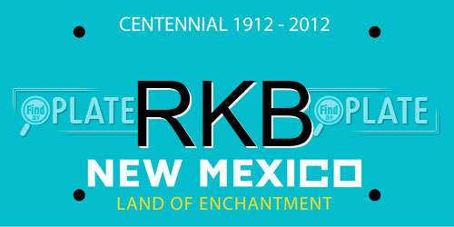 RKB New Mexico License Plate