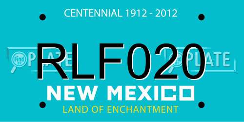 RLF020 New Mexico License Plate