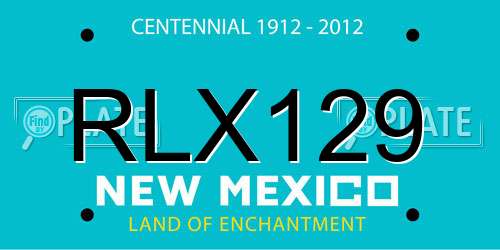 RLX129 New Mexico License Plate