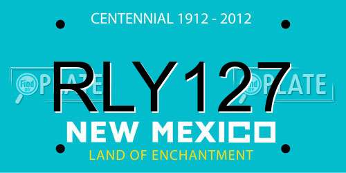 RLY127 New Mexico License Plate