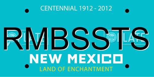 RMBSSTS New Mexico License Plate
