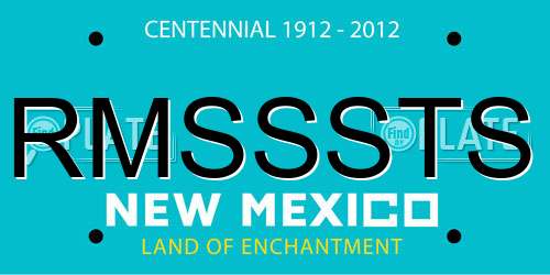RMSSSTS New Mexico License Plate