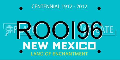 ROOI96 New Mexico License Plate