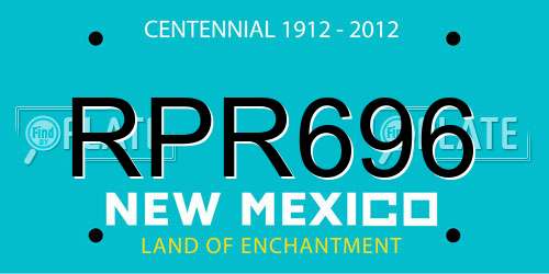RPR696 New Mexico License Plate