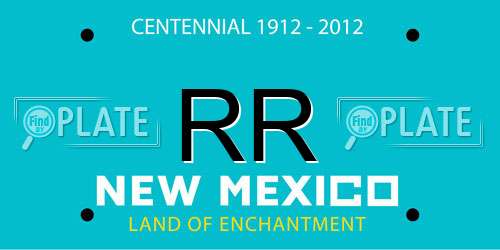 RR New Mexico License Plate