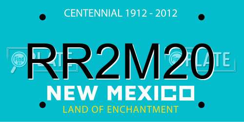 RR2M20 New Mexico License Plate