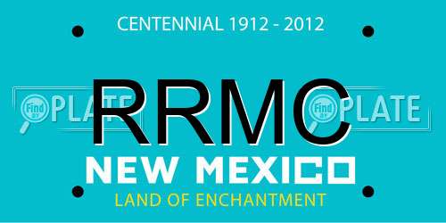 RRMC New Mexico License Plate